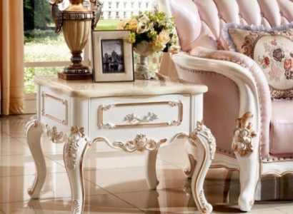 Beistelltisch Tische Wohnzimmer Luxus Weiß Tisch Möbel Couchtisch Neu